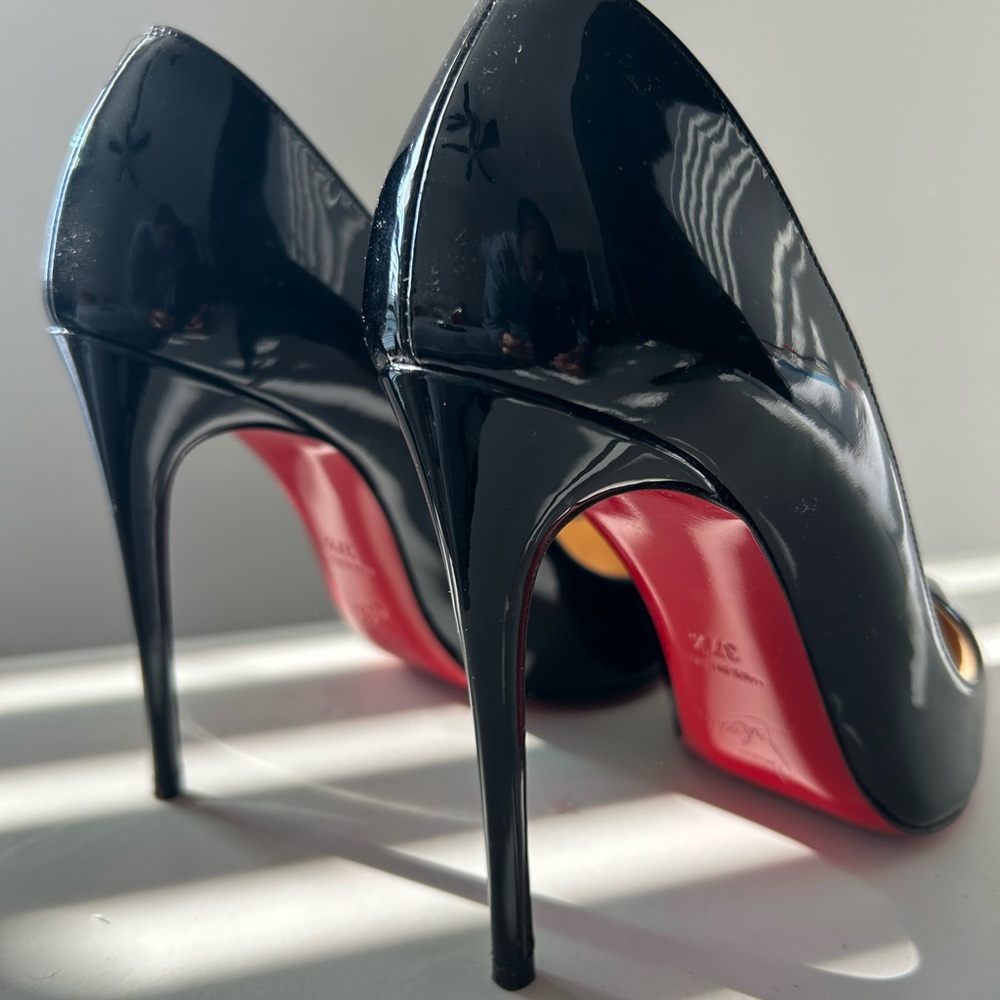 Christian Louboutin So Kate Patent Leather Pumps, Size 37.5